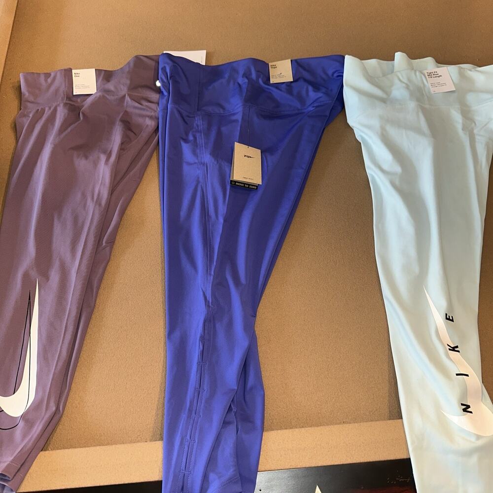 3 pairs Nike Women Yoga Pants Plus Size 1X Multicolored